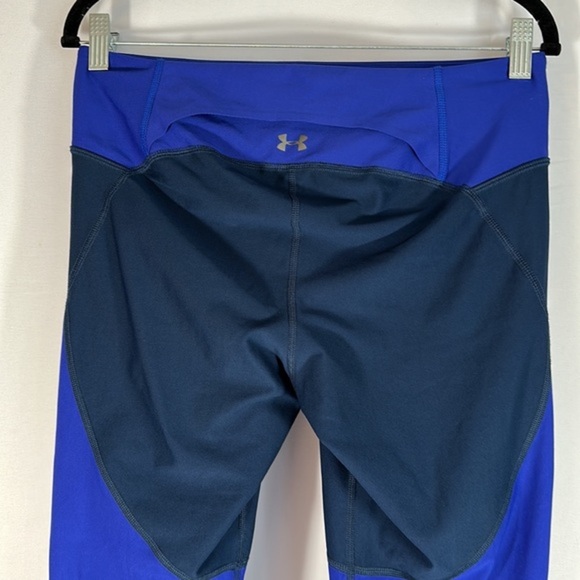 Under Armour Heatgear Blue Cropped Athletic Leggings - Picture 6 of 9